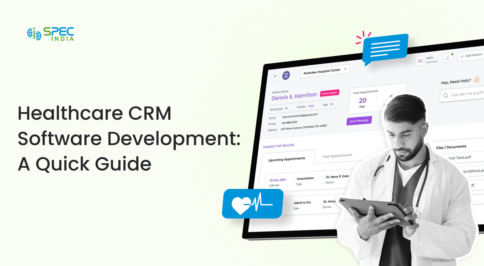 Healthcare CRM software development